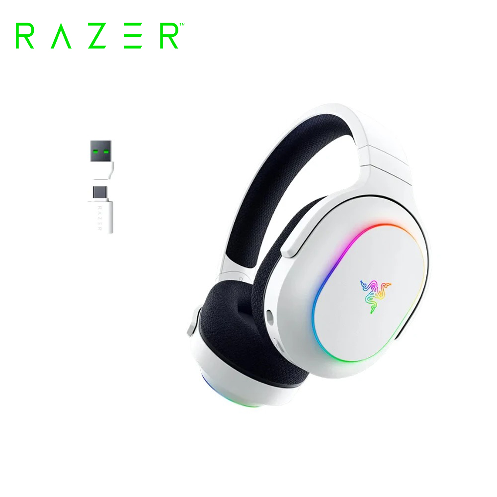 RAZER 雷蛇 Barracuda X Chroma 梭魚無線耳機 X 幻彩版 白色