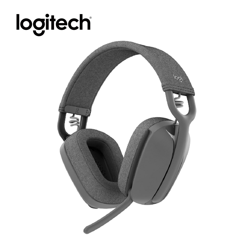 Logitech 羅技 ZONE VIBE WIRELESS 無線藍芽耳機麥克風 (MS) - 石墨灰，提供2年保固，Microsoft 認證裝置。支援三種連線模式：藍芽、接收器、有線，無線範圍約30公尺。內建降噪麥克風，約18小時續航力，適合日常通話與音樂聆聽。