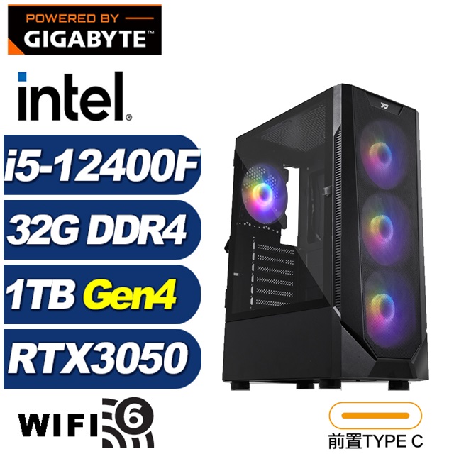 (DIY)刻瑞斯J0FC(i5-12400F/技嘉B760/32G/1TB M.2/RTX 3050)