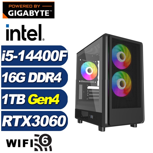 (DIY)刻瑞斯I1DC(i5-14400F/技嘉B760/16G/1TB M.2/RTX 3060)