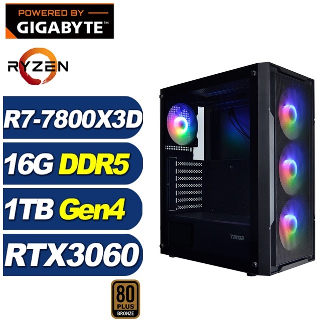 (DIY)尼米亞I89C(R7-7800X3D/技嘉A620/16G/1TB M.2/RTX 3060)