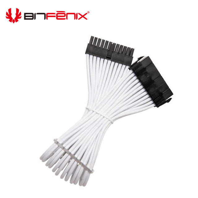 BitFenix 火鳥科技 Alchemy Aluminum Combs 24pin ATX 延長線 (白)