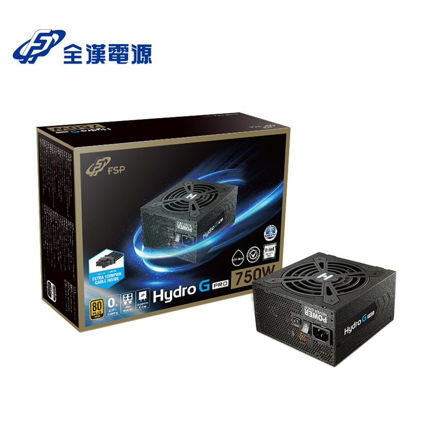 全漢 FSP Hydro G PRO 750W 80 PLUS 金牌/全模組 電源供應器(16PIN)