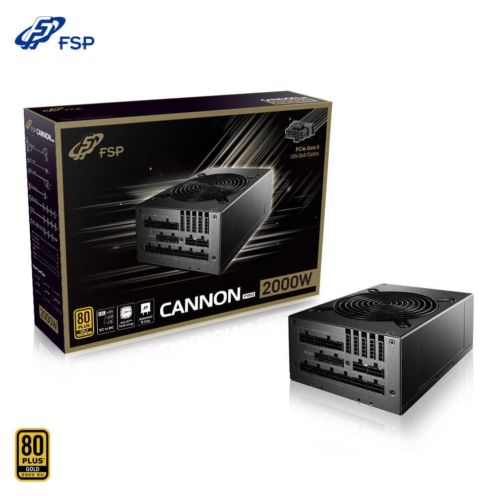 FSP 全漢 CANNON PRO 2000W 80PLUS金牌 電源供應器(FSP2000-52AGPBI,GEN5)