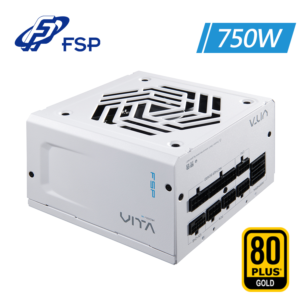 FSP 全漢 VITA-750GM 750W 金牌BOX 全模組 電源供應器-白