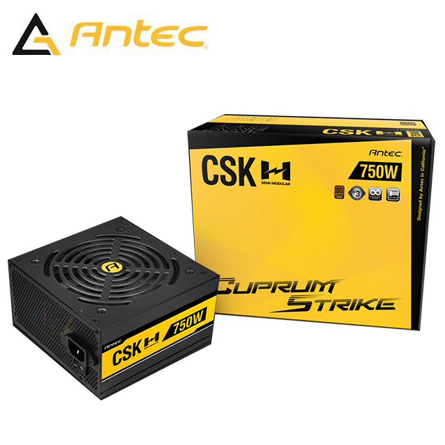 Antec 安鈦克 CSK750H 80PLUS 銅牌 半模組 Cuprum Strike 電源供應器