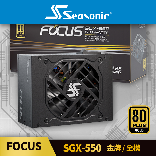 海韻 Seasonic FOCUS SGX 550 V2 金牌/全模 電源供應器