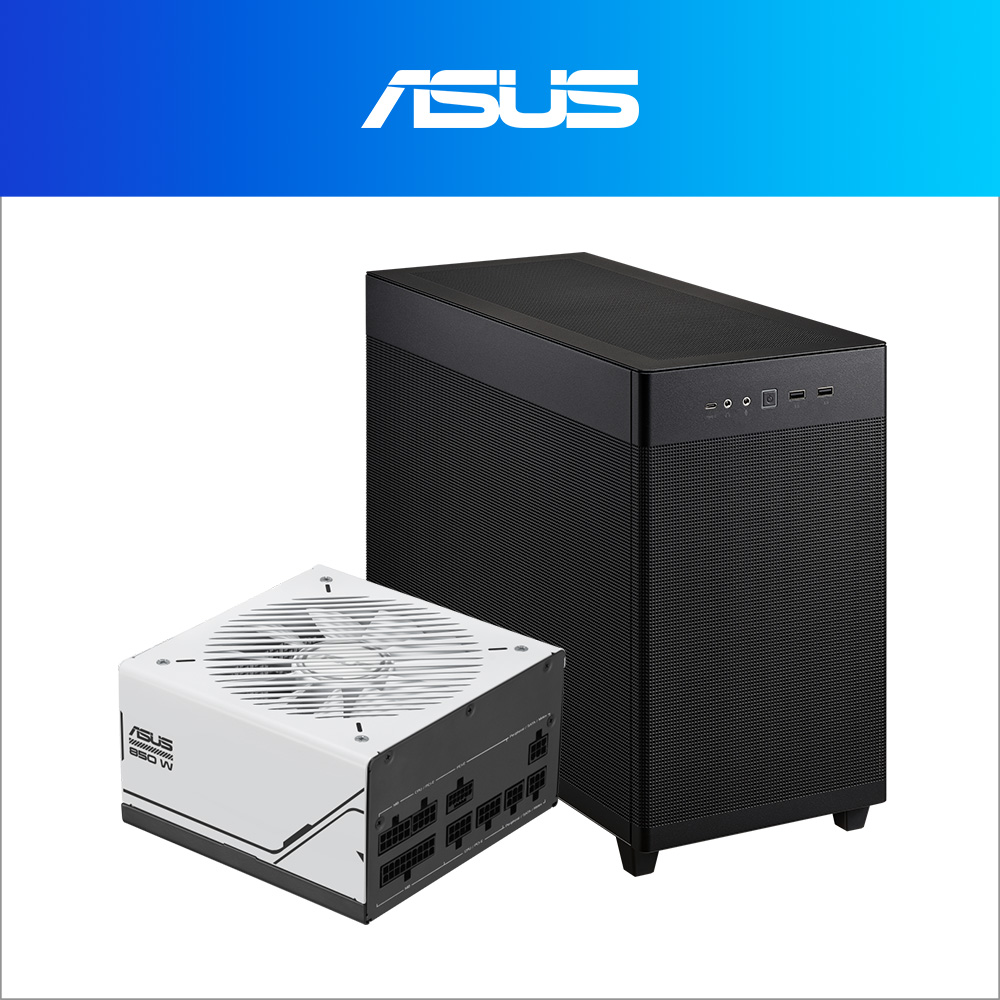 ASUS Prime 850W 金牌電源 + ASUS Prime AP201 Black 電腦機殼 (黑)