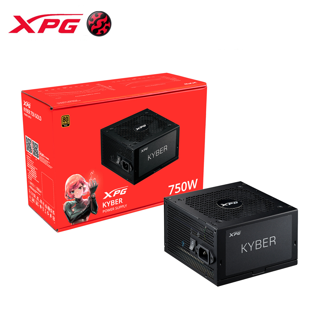 XPG 威剛 KYBER 750W 80PLUS 金牌 ATX3.0 PCIe5.0 電源供應器
