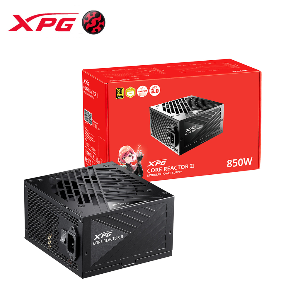 XPG 威剛 COREREACTOR II 850W 80PLUS 金牌 PCIe 5.0 電源供應器