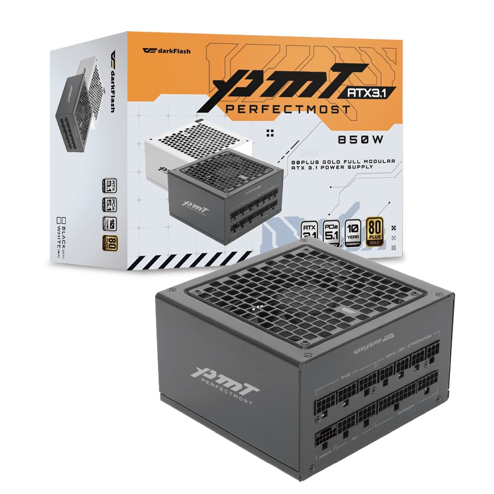 PMT 850W 金牌 全模組 ATX 3.1&PCIe 5.1電源供應器