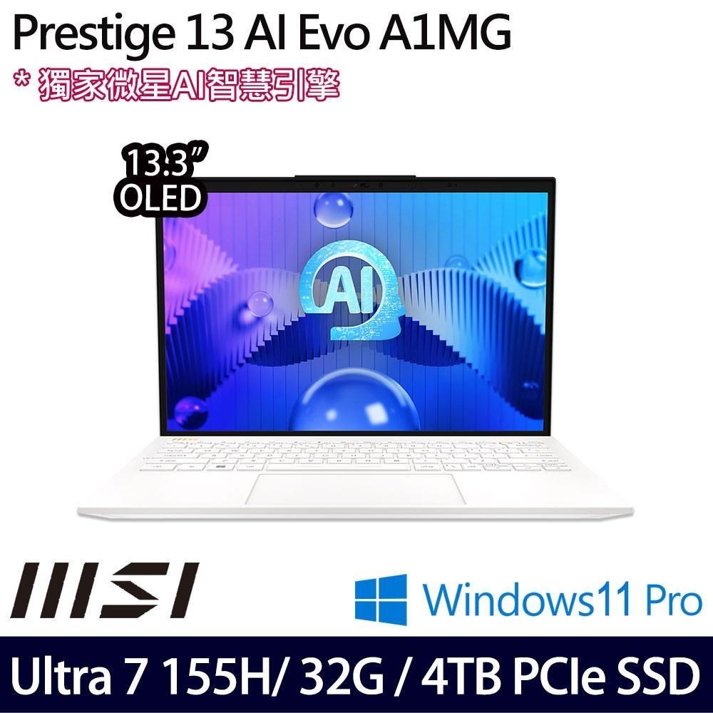 MSI 微星 Prestige 13 AI Evo(Ultra 7 155H/32G/4TB/13.3吋/W11P)特仕