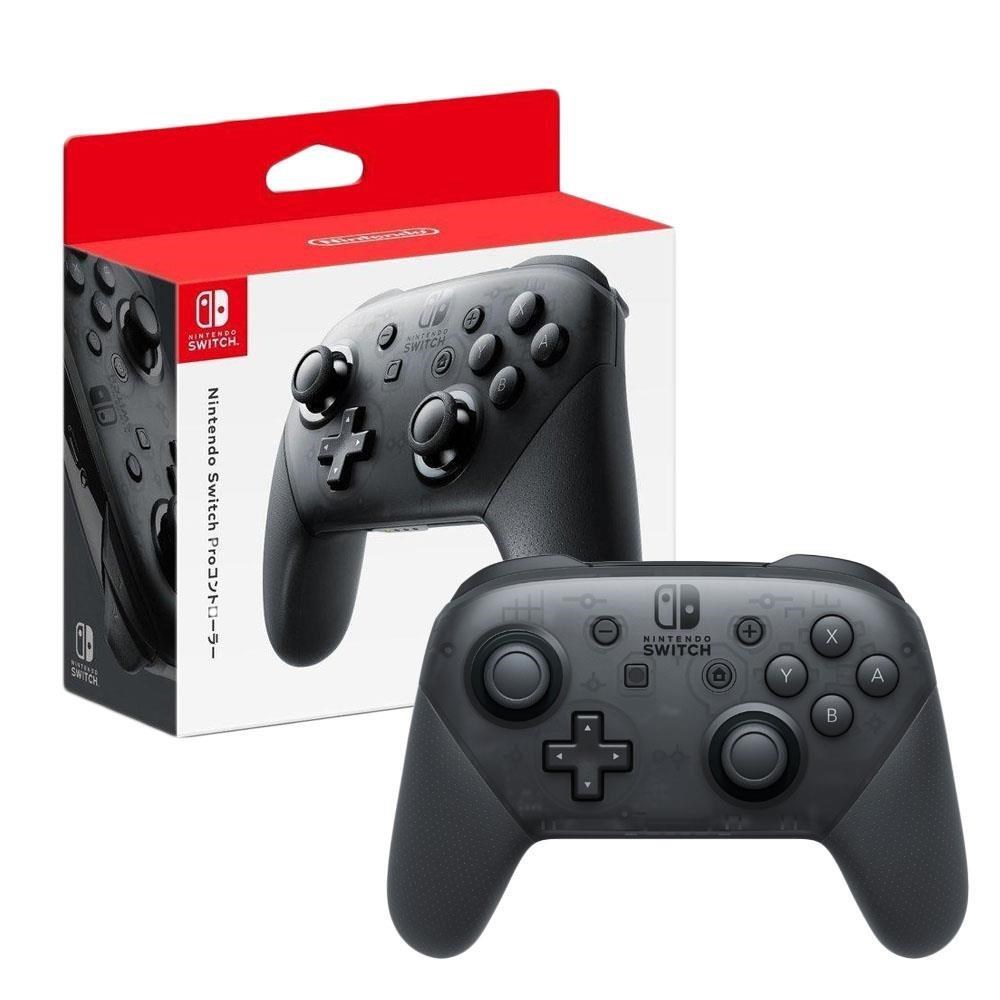 【Nintendo 任天堂】原廠 Switch Pro 控制器 (黑色) 台灣公司貨