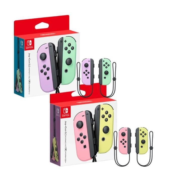 【Nintendo 任天堂】Switch 原廠 Joy-Con控制器 紫綠/粉黃 (台灣公司貨)