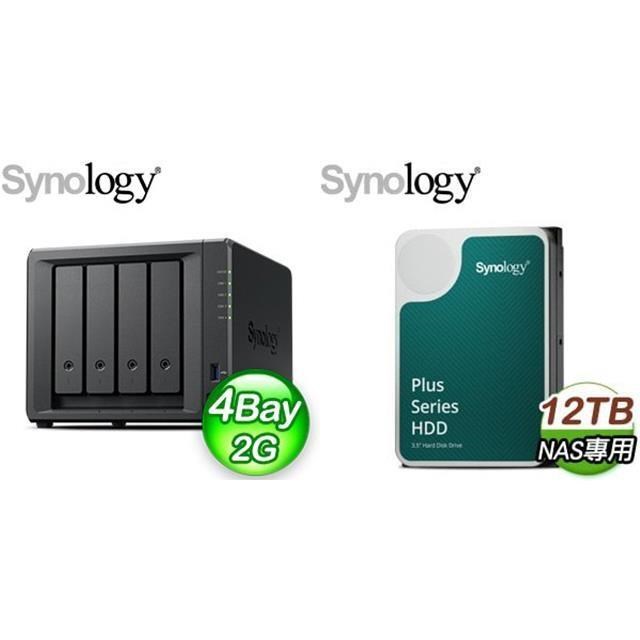 ☆促銷組合★ Synology DiskStation DS423+ 4Bay+HAT3300 PLUS 12TB (X2)