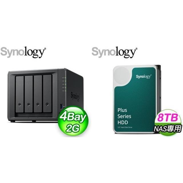 ☆促銷組合★ Synology DiskStation DS423+ 4Bay+HAT3300 PLUS 8TB (X2)