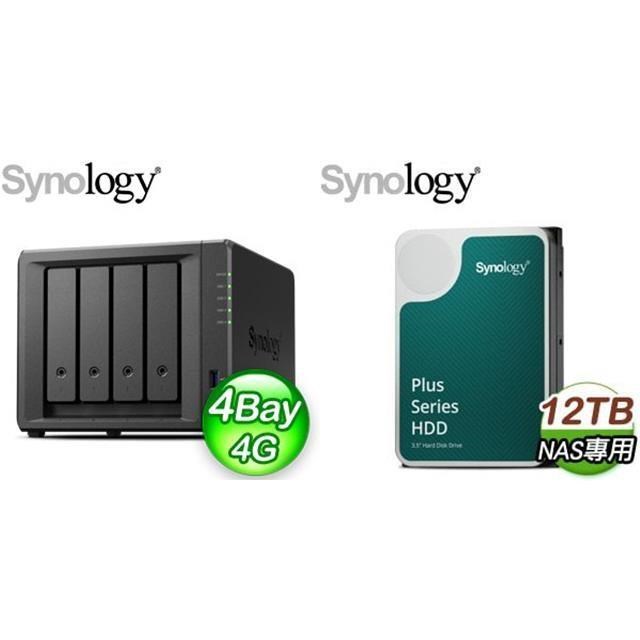 ☆促銷組合★ Synology DiskStation DS923+ 4Bay+HAT3300 PLUS 12TB (X2)