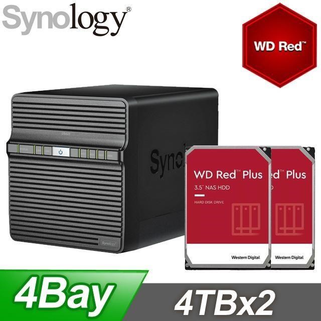 ☆促銷組合★ Synology DS423 NAS+WD 紅標 Plus 4TB(X2)