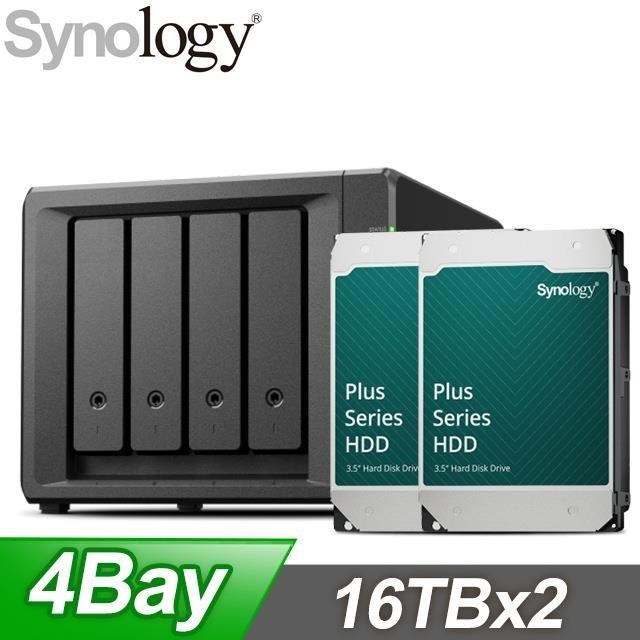 〈鈔省價〉Synology DS923+ 4Bay NAS+Synology HAT3310 PLUS 16TB NAS硬碟(X2)