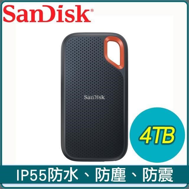 SanDisk 晟碟 E61 4TB Extreme 行動固態硬碟 Portable SSD