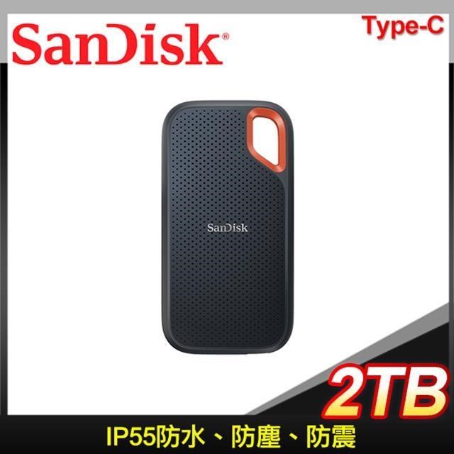 SanDisk 晟碟 E61 2TB Extreme Portable SSD Type-C 外接SSD固態硬碟