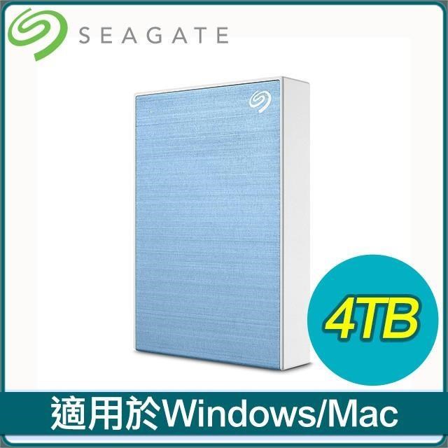Seagate 希捷 One Touch HDD 升級版 4TB 外接硬碟(STKZ4000402)《冰川藍》