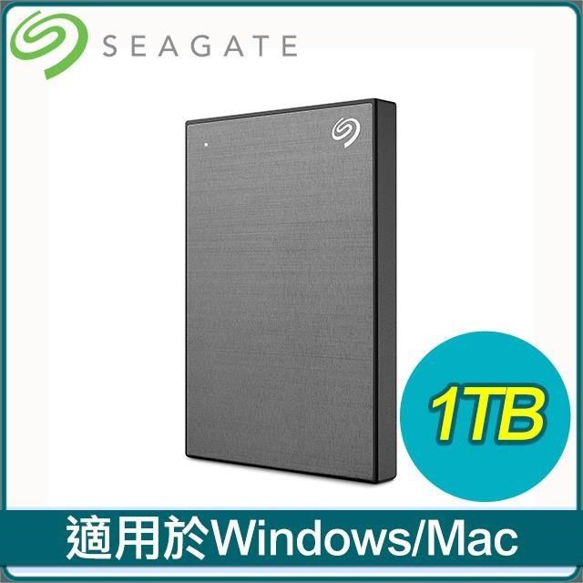 Seagate 希捷 One Touch HDD 升級版 1TB 外接硬碟(STKY1000404)《太空灰》