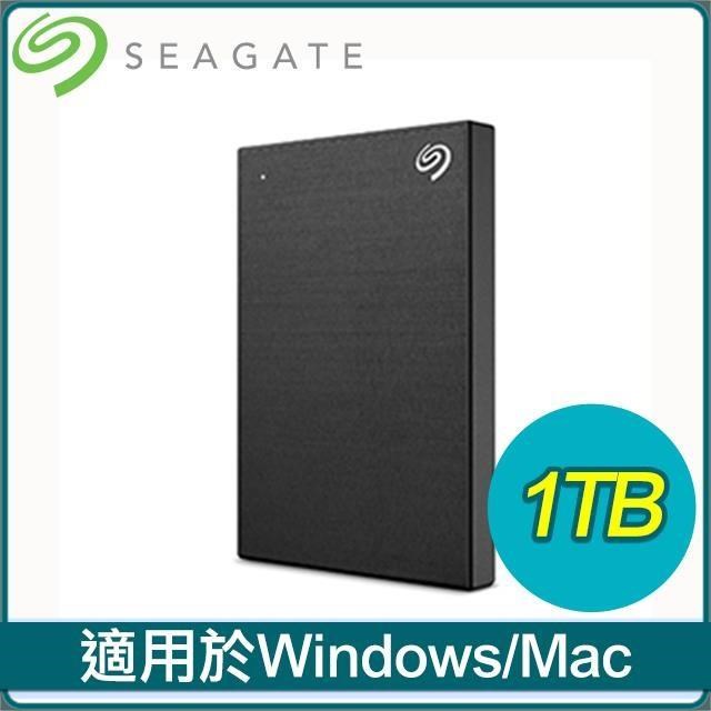 Seagate 希捷 One Touch HDD 升級版 1TB 外接硬碟(STKY1000400)《極夜黑》