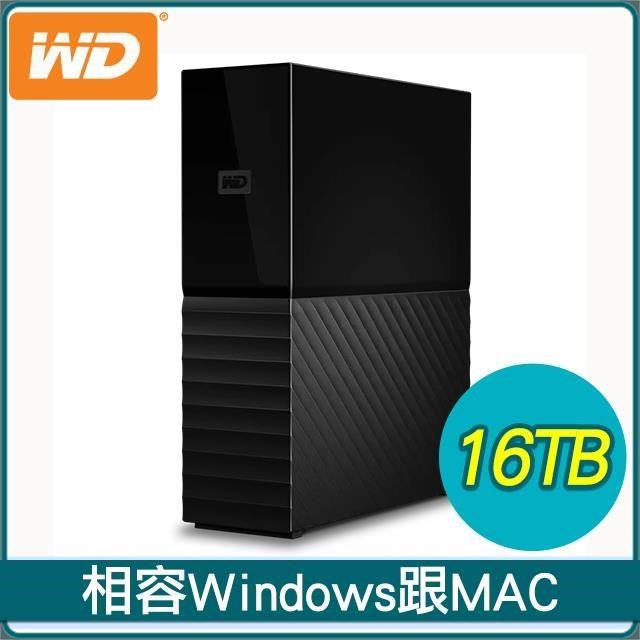 WD 威騰 My Book 16TB USB3.0 3.5吋外接硬碟(WDBBGB0160HBK-SESN)