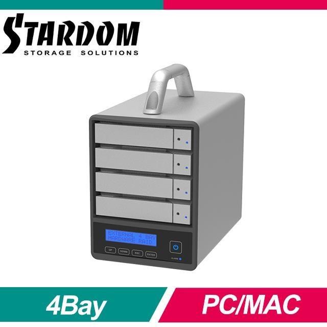 STARDOM SOHORAID SR4-B31+ USB3.2 Type-C 4bay 磁碟陣列外接盒