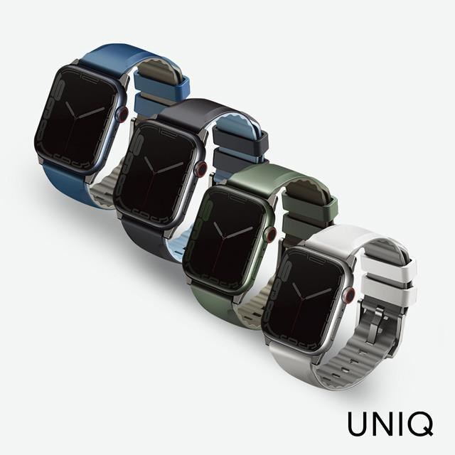 UNIQ Apple Watch 42/44/45mm Linus 防水矽膠雙色錶帶