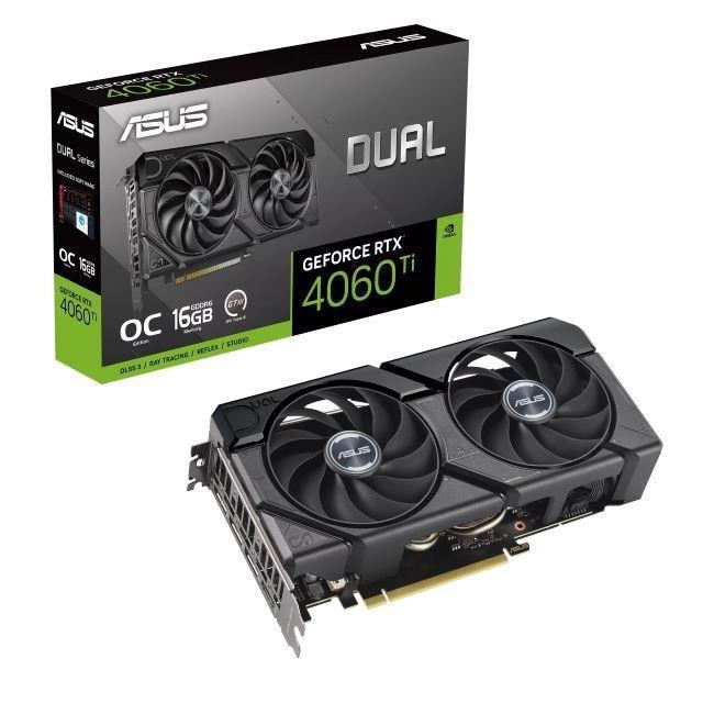 ASUS華碩 DUAL-RTX4060TI-O16G-EVO 顯示卡【長22.72cm】