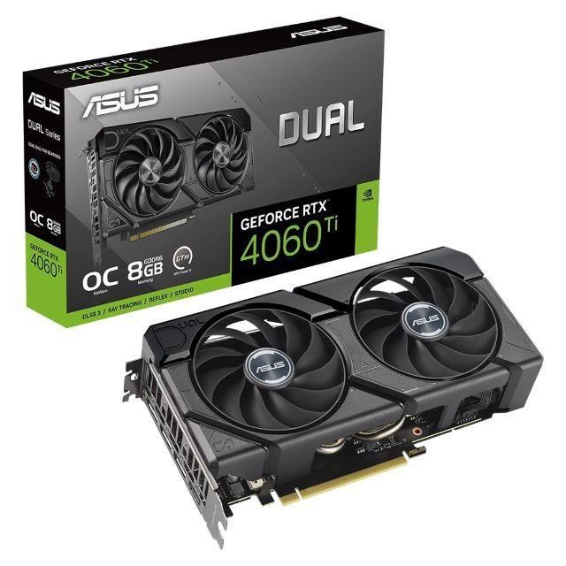 ASUS華碩 DUAL-RTX4060TI-O8G-EVO 顯示卡【長22.72cm】