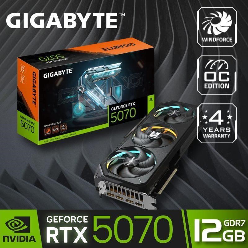 GIGABYTE 技嘉 GeForce RTX 5070 GAMING OC 12G 顯示卡