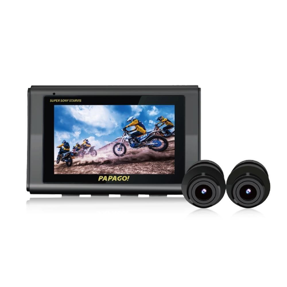 PAPAGO! MOTO5超級SONY星光夜視-雙鏡頭-WIFI 機車-行車紀錄器