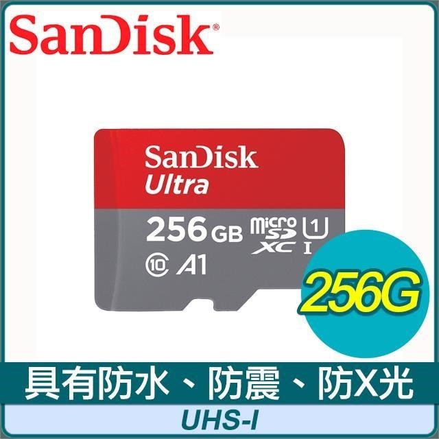 SanDisk 256GB Ultra Micro SDXC A1 UHS-I 記憶卡(150MB/s) 無轉卡