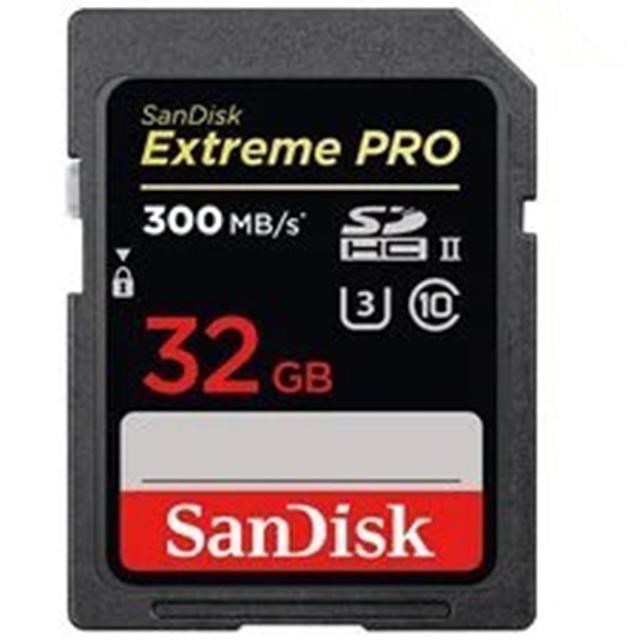 SanDisk 32GB 32G SDHC Extreme Pro 300MB/s V90 8K UHS-II 相機記憶卡