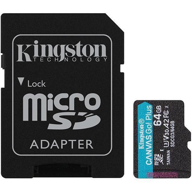 金士頓 KINGSTON 64G 64GB microSDXC Canvas Go Plus 170MB U3 A2 記憶卡
