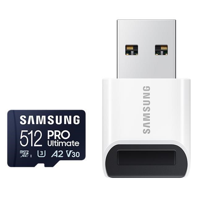 SAMSUNG 三星 PRO Ultimate microSDXC 512G記憶卡(MB-MY512SB/WW)(附讀卡機)