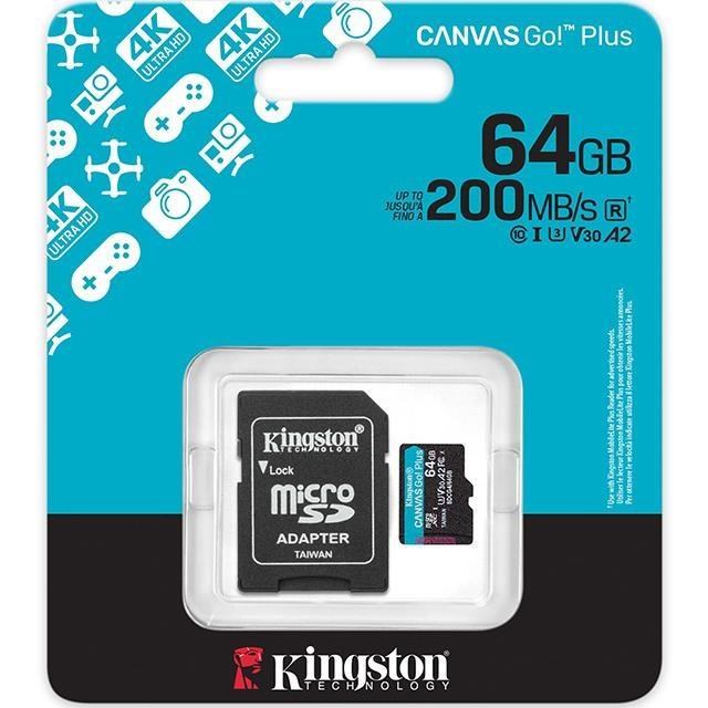 KINGSTON 64G 64GB microSD SDCG4/64GB 200MB UHS-I U3 V30 A2 金士頓 記憶卡