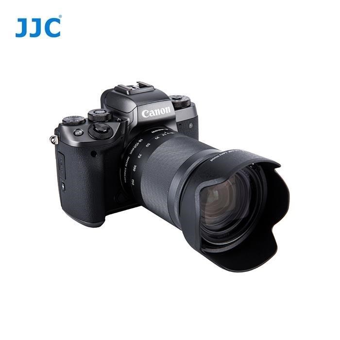 JJC佳能Canon副廠相容EW-60F遮光罩LH-60F適EF-M 18-150mm f3.5-6.3 IS STM