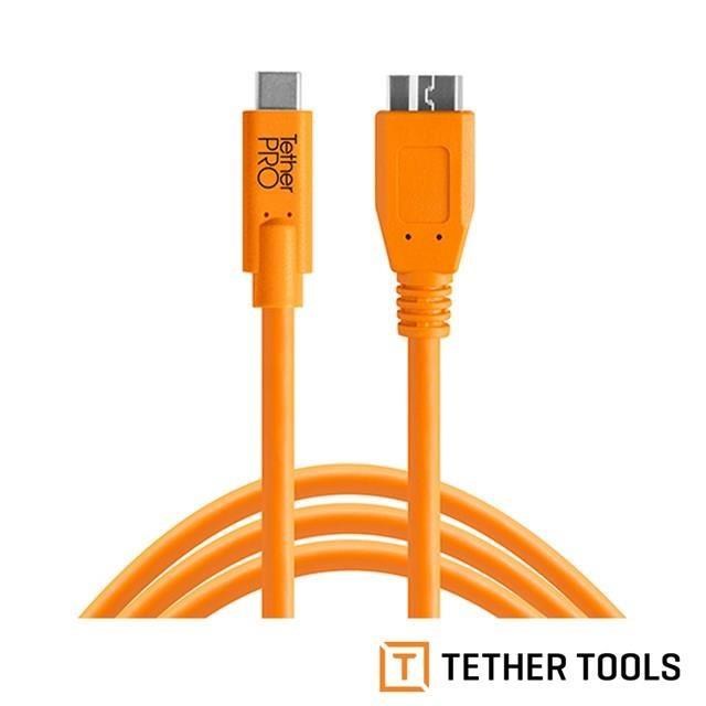 Tether Tools CUC3315-ORG Pro 傳輸線USB-C to 3.0 Micro B