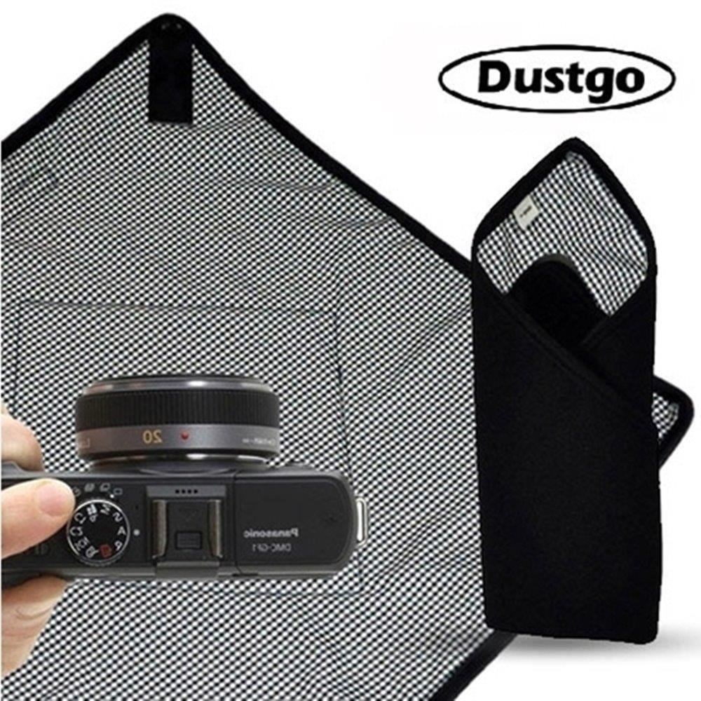 Dustgo 3C硬碟類單眼相機鏡頭保護布百折布包裹布-千鳥格MCD46,30*30cm