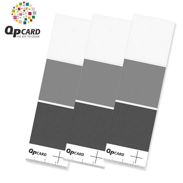 瑞典酷必QPCard專業級色卡101(3入;三濃度:黑色/18%灰卡/白色;有背膠/尺標)