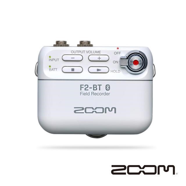 Zoom F2-BT 藍牙版 微型錄音機+領夾麥克風組-白色 公司貨