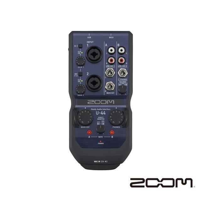 Zoom U-44 可攜式錄音介面 公司貨