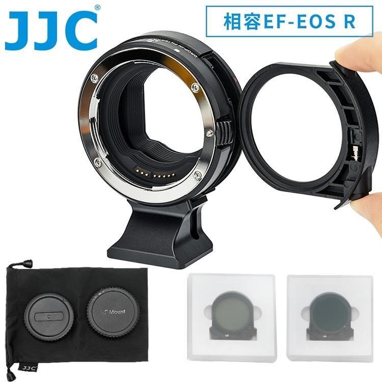 JJC佳能Canon副廠插入式濾鏡全電子卡口鏡頭控制環轉接環CA-EF RF K(可自動對焦)