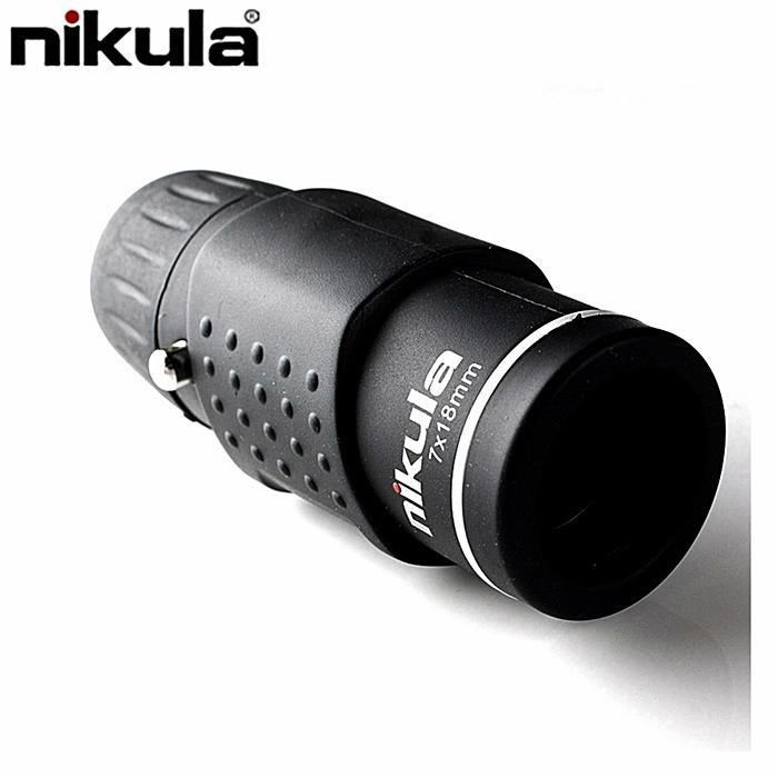 Nikula固定倍率7倍袖珍望遠鏡7x18mm單筒望遠鏡(可單手持對焦變焦)