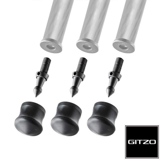 Gitzo GSF38S 橡膠金屬二用腳釘 38mm-3入 正成公司貨