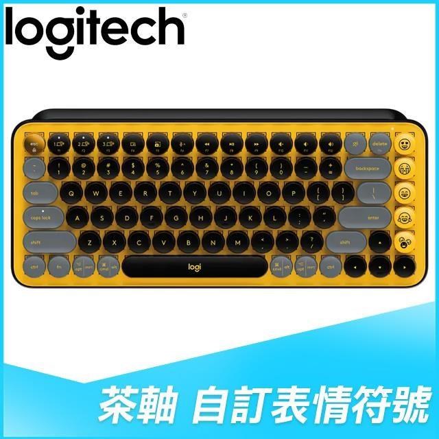 Logitech 羅技 POP KEYS 無線機械式鍵盤《酷玩黃》